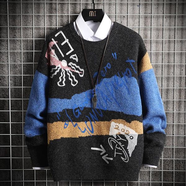 men's sweaters harajuku sweater men jumper streetwear pullover crew neck mens clothes oversize hipster hip hop knitted 2xl 3xl, White;black
men's sweaters harajuku sweater men jumper streetwear pullover crew neck mens clothes oversize hipster hip hop knitted 2xl 3xl, White;black