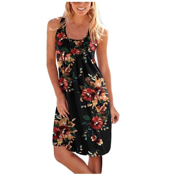 casual dresses summer for women 2021 style o-neck print sleeveless beach dress short vestidos de verano mujer, Black;gray
casual dresses summer for women 2021 style o-neck print sleeveless beach dress short vestidos de verano mujer, Black;gray