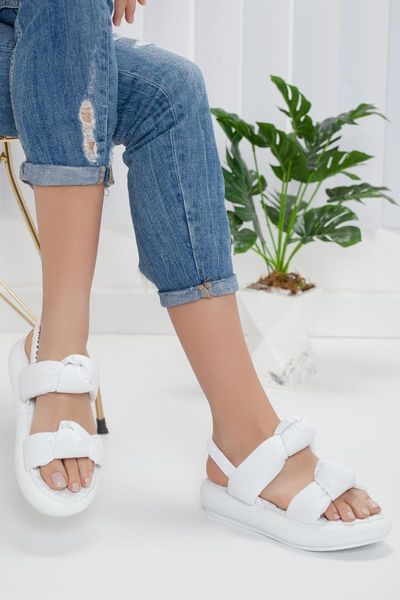 sandals layla dual band high base white balloon, Black