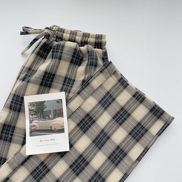 mooirue spring women wide leg plaid casual women's korean elastic waist long pants 7qt5, Black;white
mooirue spring women wide leg plaid casual women's korean elastic waist long pants 7qt5, Black;white