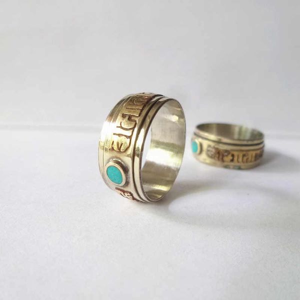cluster rings tibetan six words mantras amulet spin lucky for man om ma ni pad me hum r248, Golden;silver
cluster rings tibetan six words mantras amulet spin lucky for man om ma ni pad me hum r248, Golden;silver