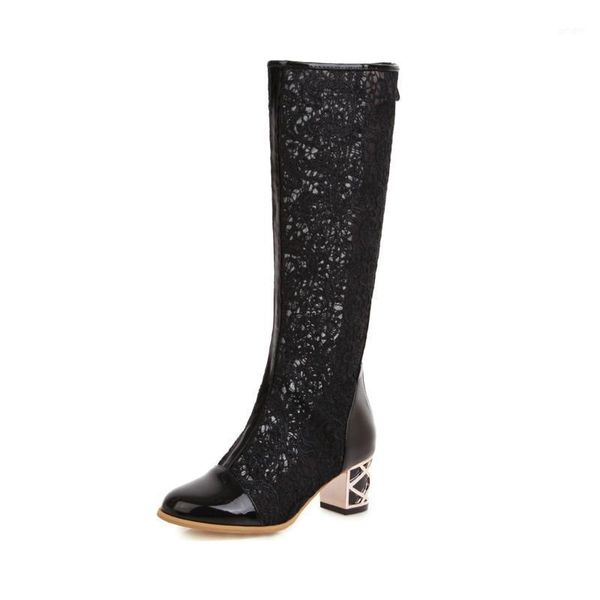 spring and summer 2021 thick heel with high tube breathable boots women 32-48 sandals1, Black
spring and summer 2021 thick heel with high tube breathable boots women 32-48 sandals1, Black