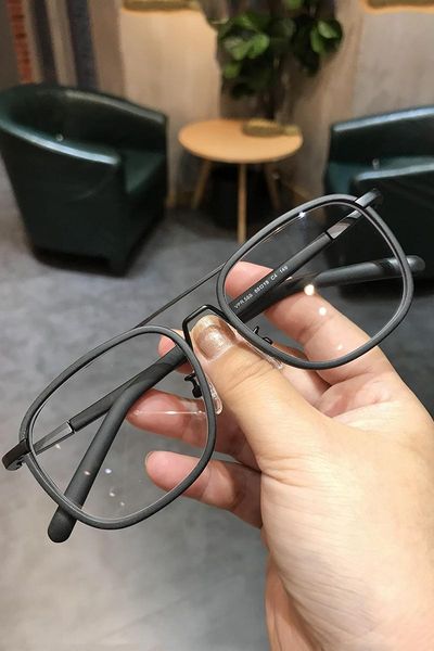 fashion sunglasses frames jiandan double bridge matte frame for men and women myopia anti blue light lens return school, Black
fashion sunglasses frames jiandan double bridge matte frame for men and women myopia anti blue light lens return school, Black