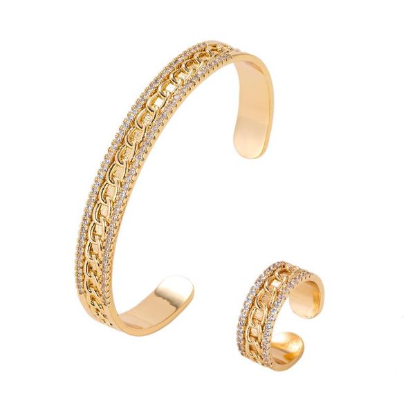 earrings & necklace women's open bracelet ring two piece set 3a zircon twist design fashion jewelry 2, Silver
earrings & necklace women's open bracelet ring two piece set 3a zircon twist design fashion jewelry 2, Silver