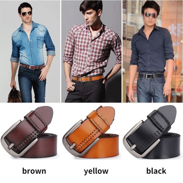 elling designer men's cowhide belt business leisure fashion korean cowboy leather needle buckle belt wholesale, Black;brown
elling designer men's cowhide belt business leisure fashion korean cowboy leather needle buckle belt wholesale, Black;brown