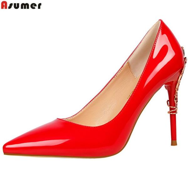 dress shoes asumer black red fahsion spring autumn women pumps shallow pointed toe elegant ladies wedding super high heels
dress shoes asumer black red fahsion spring autumn women pumps shallow pointed toe elegant ladies wedding super high heels