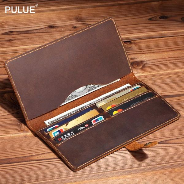 wallets handmade cowhide wallet men long passport id holder genuine leather bank card bag banknote money hasp purse, Red;black
wallets handmade cowhide wallet men long passport id holder genuine leather bank card bag banknote money hasp purse, Red;black