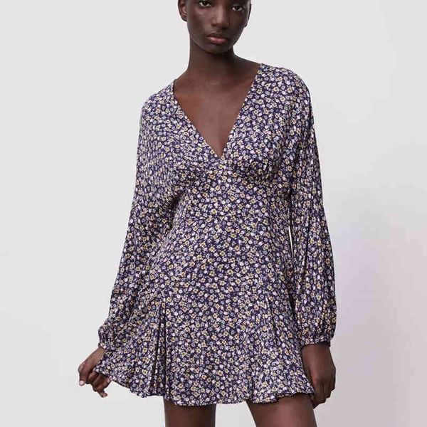 za summer women dress floral printed loose puff sleeve office lady party vestido elegant v-neck girls causal outfits 210422, Black;gray
za summer women dress floral printed loose puff sleeve office lady party vestido elegant v-neck girls causal outfits 210422, Black;gray