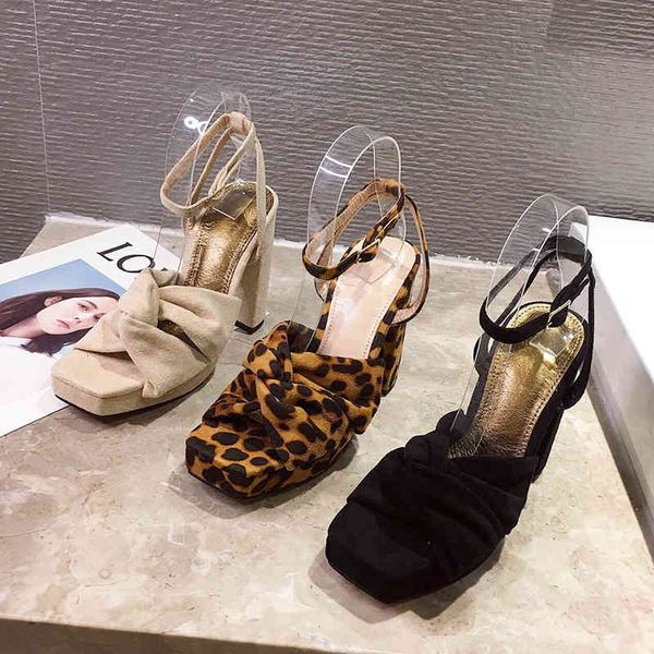slippers pleated sandals women high heels pumps chunky heel women's banquet shoes waterproof platform toe green size 41 mu63, Black