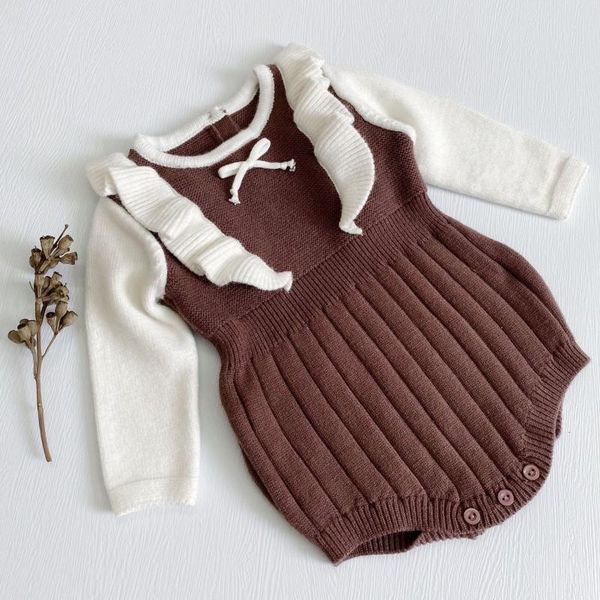 rompers sweet ruffle born baby girl knitting cute bowknot jumpsuit cotton outfits autumn winter thick warm clothes, Blue
rompers sweet ruffle born baby girl knitting cute bowknot jumpsuit cotton outfits autumn winter thick warm clothes, Blue