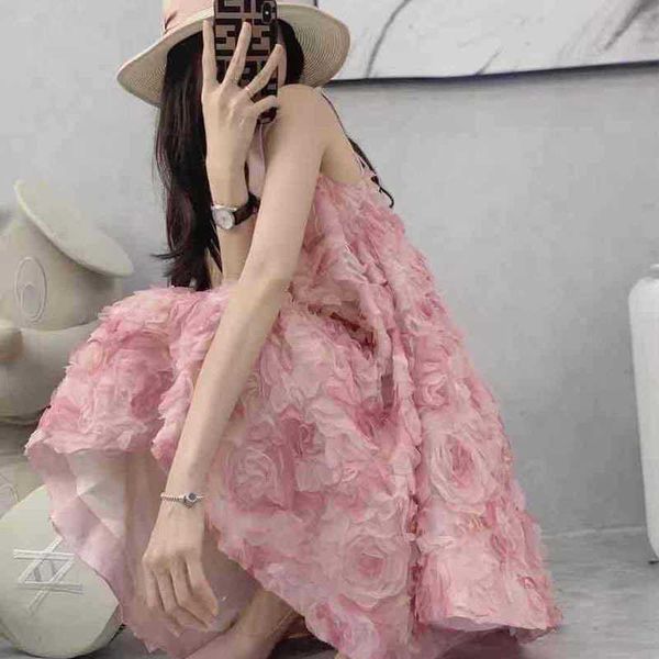 flower pink sleevels a-line skirt dign niche temperament sweet elegant drs summer embroidery organza, Black
flower pink sleevels a-line skirt dign niche temperament sweet elegant drs summer embroidery organza, Black