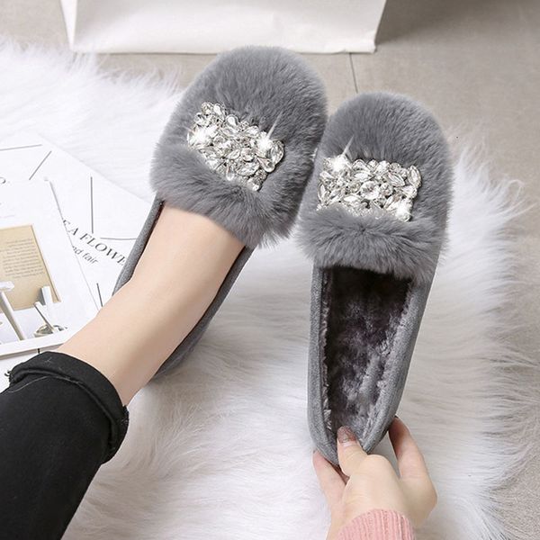 dress shoes bling crystal flats woman real rabbit fur zapatos mujer plush cotton loafers furry moccasins warm winter z8y9, Black
dress shoes bling crystal flats woman real rabbit fur zapatos mujer plush cotton loafers furry moccasins warm winter z8y9, Black