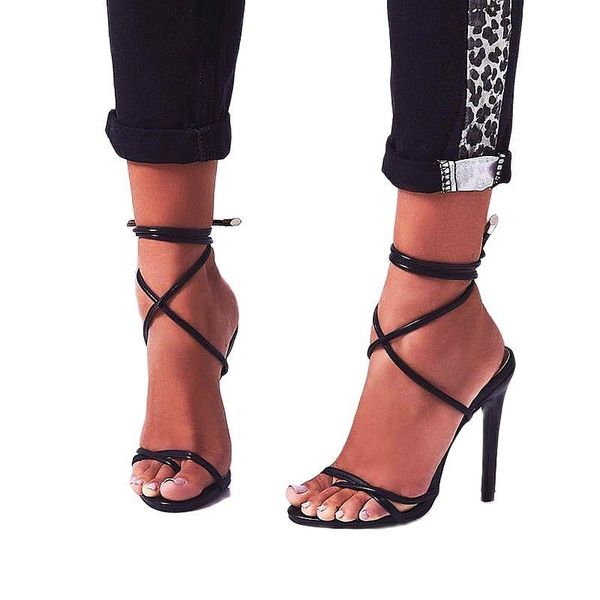 sandals est european summer candy color point toe lace ankle strap party high heels pumps 11.5cm thin heel lady, Black
sandals est european summer candy color point toe lace ankle strap party high heels pumps 11.5cm thin heel lady, Black