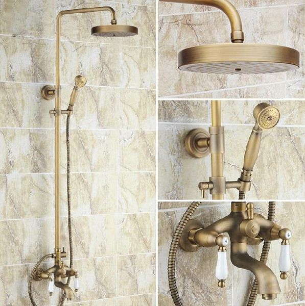vintage antique brass dual ceramic handles bathroom 7.7 inch round rain shower faucet set bath tub mixer tap hand mrs164 sets
vintage antique brass dual ceramic handles bathroom 7.7 inch round rain shower faucet set bath tub mixer tap hand mrs164 sets