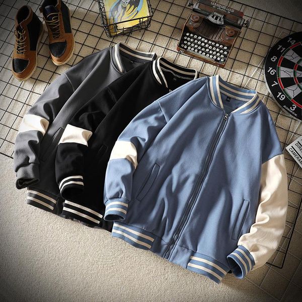 men's jackets harajuku baseball coats men brand fashion casual loose college style green bomber jacket 5 color, Black;brown
men's jackets harajuku baseball coats men brand fashion casual loose college style green bomber jacket 5 color, Black;brown