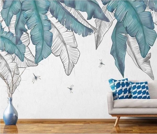 custom large-scale murals / wallpapers modern minimalist hand-painted watercolor plants leaves nordic background wall
custom large-scale murals / wallpapers modern minimalist hand-painted watercolor plants leaves nordic background wall