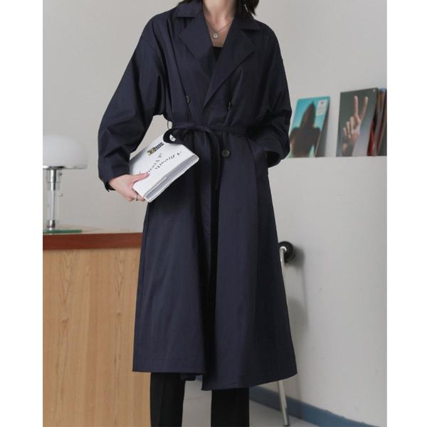 women's trench coats long coat double breasted ladies chic oversize spring autumn vintage plus size feminino windbreaker british style, Tan;black
women's trench coats long coat double breasted ladies chic oversize spring autumn vintage plus size feminino windbreaker british style, Tan;black