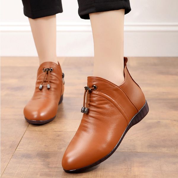 large short autumn and winter plush m's flat bottomed bare boot's high leather sho soft soled, Black
large short autumn and winter plush m's flat bottomed bare boot's high leather sho soft soled, Black