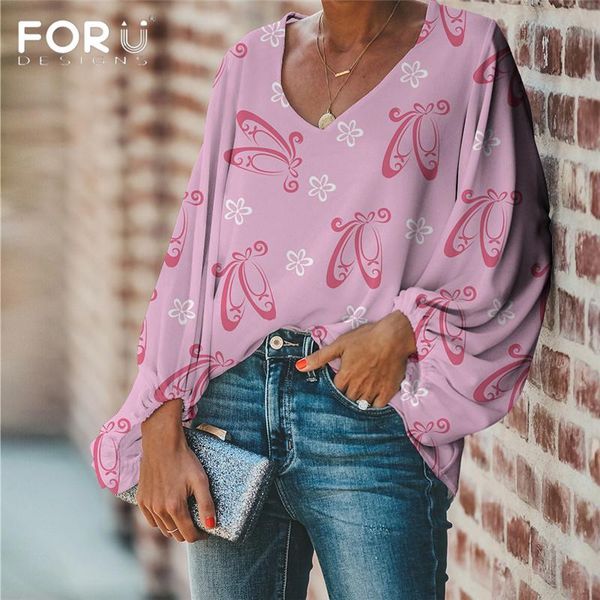 women's blouses & shirts forudesigns arrival women pink ballet dancer pattern printed soft v-neck long sleeves lady beachwear ropa muj, White
women's blouses & shirts forudesigns arrival women pink ballet dancer pattern printed soft v-neck long sleeves lady beachwear ropa muj, White