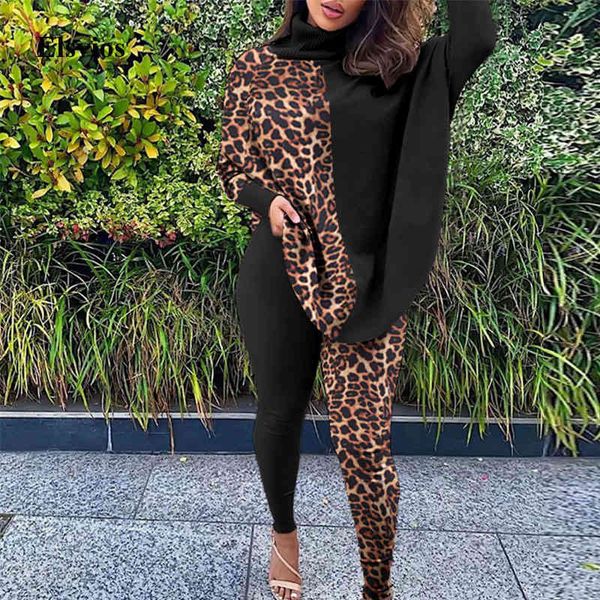women's tracksuits winter turtleneck two piece set women elegant leopard pullover and skinny pants suit autumn casual batwing, Gray
women's tracksuits winter turtleneck two piece set women elegant leopard pullover and skinny pants suit autumn casual batwing, Gray