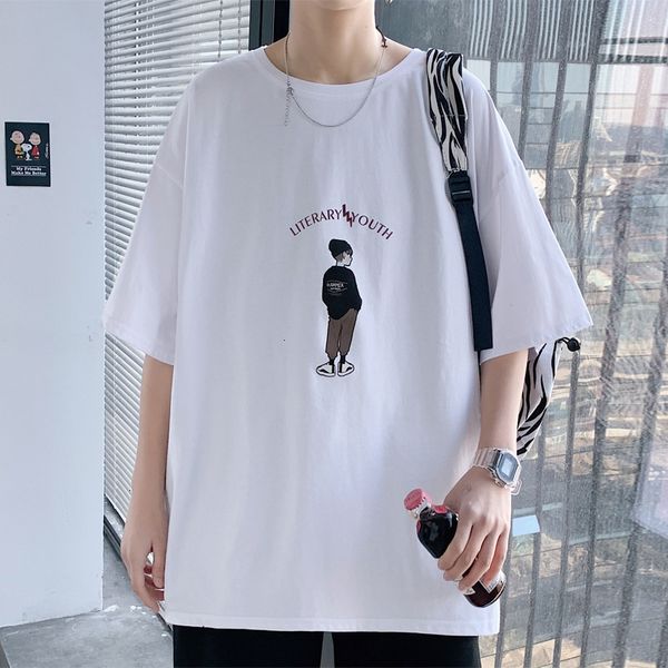 sve men's t-shirts short summer versatile loose size couple fashion brand simple / 5 t-shirt top, White;black
sve men's t-shirts short summer versatile loose size couple fashion brand simple / 5 t-shirt top, White;black