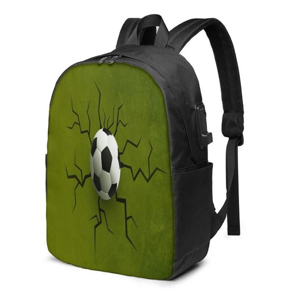 backpack fashion football ball with wall crack student school bag for boy girl teenager usb charge computer lapback pack
backpack fashion football ball with wall crack student school bag for boy girl teenager usb charge computer lapback pack