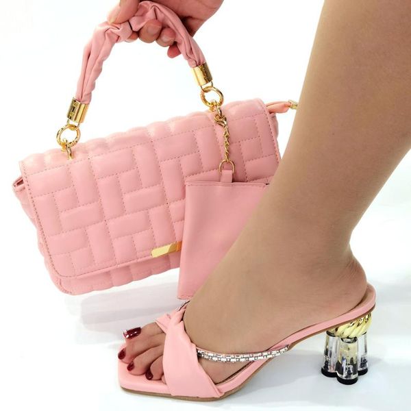 dress shoes fashion pink high heel 7cm women with rhinestones decoration african dressing pumps match handbag set cr8039, Black
dress shoes fashion pink high heel 7cm women with rhinestones decoration african dressing pumps match handbag set cr8039, Black