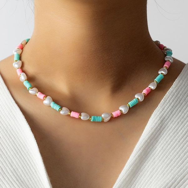 chains creativity fashion heart pearl bead chain necklace women clavicle wedding circle choker sweet jewelry gift, Silver
chains creativity fashion heart pearl bead chain necklace women clavicle wedding circle choker sweet jewelry gift, Silver