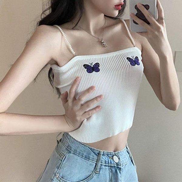women's tanks & camis summer women bead chains white spaghetti strap embroidery butterfly cami casual backless sleeveless tank
women's tanks & camis summer women bead chains white spaghetti strap embroidery butterfly cami casual backless sleeveless tank