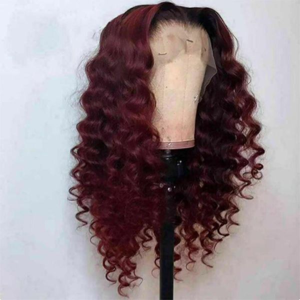 synthetic wigs curly lace front for women heat resistant fiber hair wine red natural hairline, Black
synthetic wigs curly lace front for women heat resistant fiber hair wine red natural hairline, Black