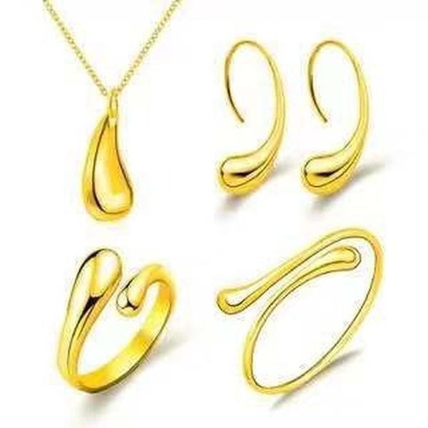 earrings & necklace bracelet/ring/earrings/necklace 4pcs/set of water drop jewelry set stainless steel party anniversary gift, Silver
earrings & necklace bracelet/ring/earrings/necklace 4pcs/set of water drop jewelry set stainless steel party anniversary gift, Silver