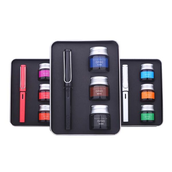 fountain pens pimio oaso color ink transparent pen / male female primary school students with writing gift box
fountain pens pimio oaso color ink transparent pen / male female primary school students with writing gift box