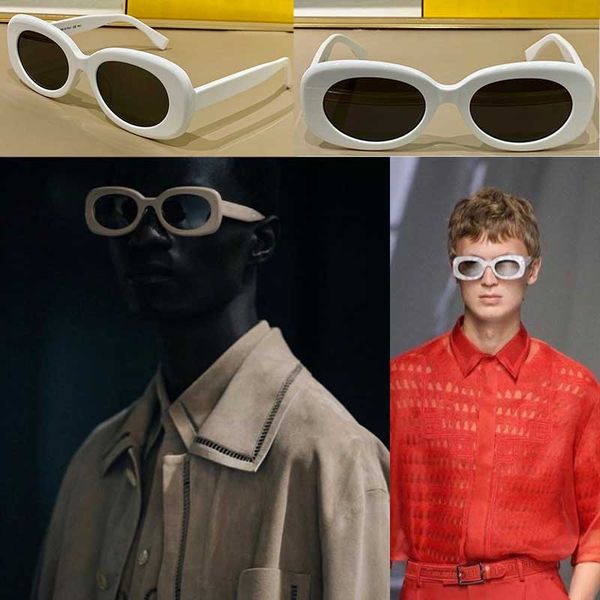 early spring catwalk sunglasses 0488s women or men party glasses oval frame simple style 0488 with original box, White;black
early spring catwalk sunglasses 0488s women or men party glasses oval frame simple style 0488 with original box, White;black