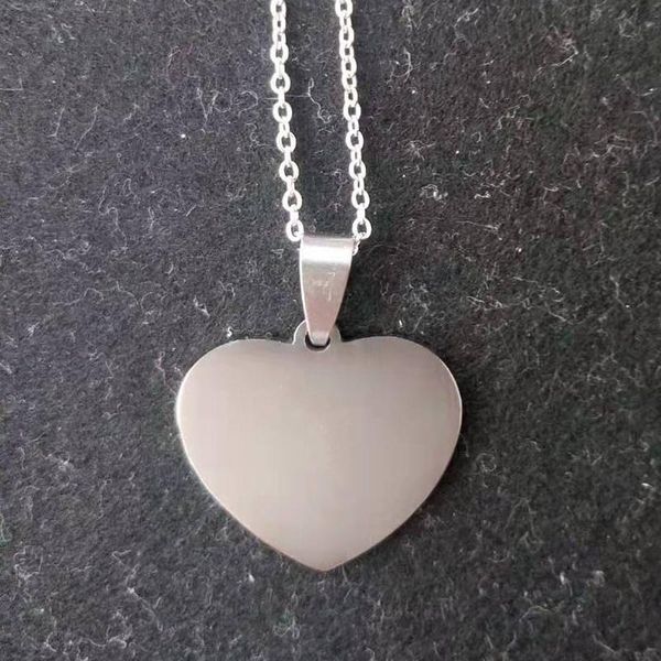 pendant necklaces stainless steel women heart link chain simply daily jewlery harajuku female colar, Silver
pendant necklaces stainless steel women heart link chain simply daily jewlery harajuku female colar, Silver