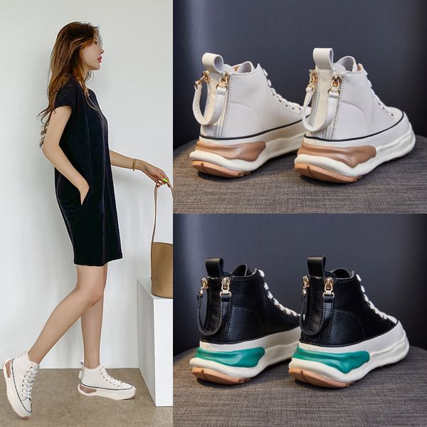high - shoes womens thick - sole leather shoes summer 2022 new heighten sports and leisure sponge autumn dissolved shoes, Black
high - shoes womens thick - sole leather shoes summer 2022 new heighten sports and leisure sponge autumn dissolved shoes, Black