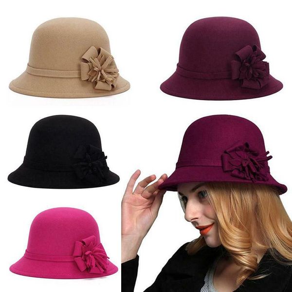 stingy brim hats fashion warm wool felt flowers hat autumn winter noble elegant cap ladies wide bowler for girls women party decoration, Blue;gray
stingy brim hats fashion warm wool felt flowers hat autumn winter noble elegant cap ladies wide bowler for girls women party decoration, Blue;gray