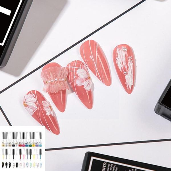 nail gel 12 colors pull line polish potherapy painting hook for diy brushed art supplies special manicure l6b3, Red;pink
nail gel 12 colors pull line polish potherapy painting hook for diy brushed art supplies special manicure l6b3, Red;pink