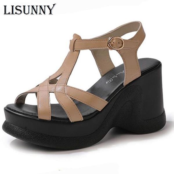 dress shoes lisunny platform wedges sandals women summer thick high heel flip flop chaussures femme, Black
dress shoes lisunny platform wedges sandals women summer thick high heel flip flop chaussures femme, Black