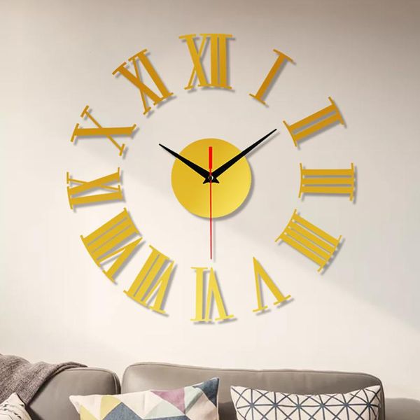 wall-clock living-room home-decoration frameless diy wall mute clock 3d mirror surface sticker home office decor clocks
wall-clock living-room home-decoration frameless diy wall mute clock 3d mirror surface sticker home office decor clocks