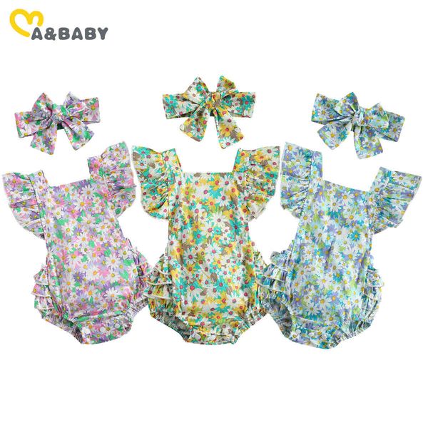 0-12m summer toddler born infant baby girl flower romper ruffles jumpsuit overalls outfits headband 210515, Blue
0-12m summer toddler born infant baby girl flower romper ruffles jumpsuit overalls outfits headband 210515, Blue