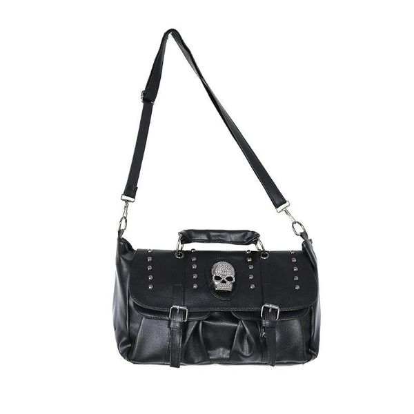 school bags fashion womens personalise punk rivet skull shoulder bag handbag black 
school bags fashion womens personalise punk rivet skull shoulder bag handbag black