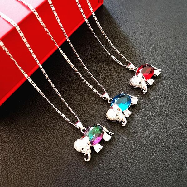 pendant necklaces pure silver for women collier femme crystal elephant necklace wedding bridal jewelry accesories bijoux gifts
pendant necklaces pure silver for women collier femme crystal elephant necklace wedding bridal jewelry accesories bijoux gifts