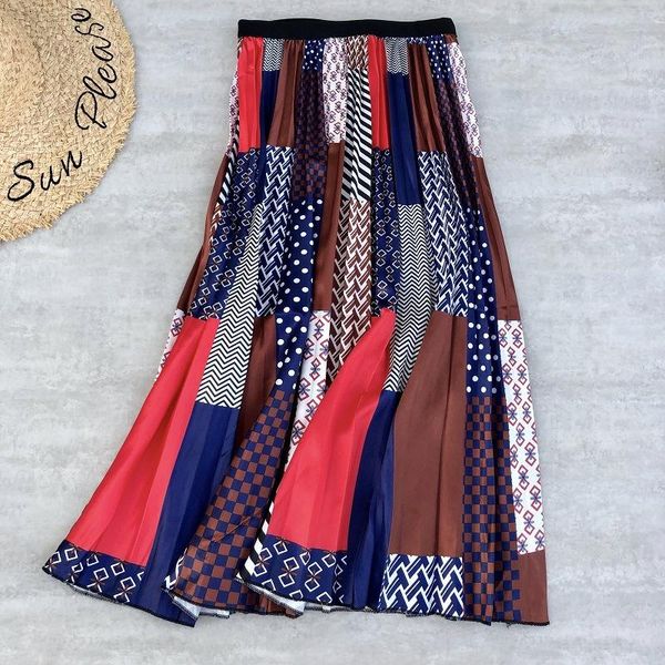 skirts spring autumn pleated skirt vintage office colorful rainbow over knee women printed a line faldas mujer, Black
skirts spring autumn pleated skirt vintage office colorful rainbow over knee women printed a line faldas mujer, Black