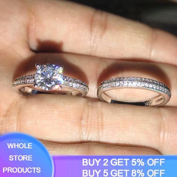 cluster rings yanhui silver 925 wedding for women men never fade sterling female male classic engagement alliance ring sets, Golden;silver
cluster rings yanhui silver 925 wedding for women men never fade sterling female male classic engagement alliance ring sets, Golden;silver