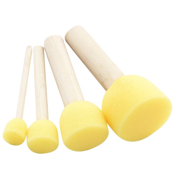 4pcs Wooden Handle Sponge Brush DIY Kids Art Supplies Makeup Painting Face Painting Applicator Doodle Stamp Tools dropshipping
4pcs Wooden Handle Sponge Brush DIY Kids Art Supplies Makeup Painting Face Painting Applicator Doodle Stamp Tools dropshipping