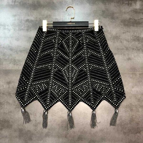 fabpop spring autumn arrival black diamonds tassel skirt pattern drill chain fringed women mh177 210709
fabpop spring autumn arrival black diamonds tassel skirt pattern drill chain fringed women mh177 210709