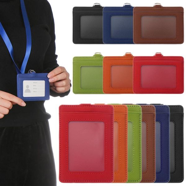 card holders 1pc pu leather name badge holder multifunctional women men work with retractable lanyard bank case, Brown;gray
card holders 1pc pu leather name badge holder multifunctional women men work with retractable lanyard bank case, Brown;gray