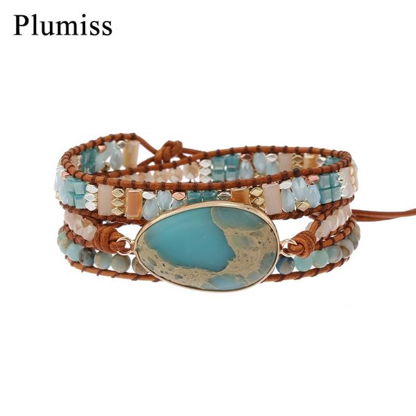 teardrop shape agalmatolite bracelet natural stone crystal beaded chain leather wrap bracelets handmade jewelry for women ladies tennis, Golden;silver
teardrop shape agalmatolite bracelet natural stone crystal beaded chain leather wrap bracelets handmade jewelry for women ladies tennis, Golden;silver