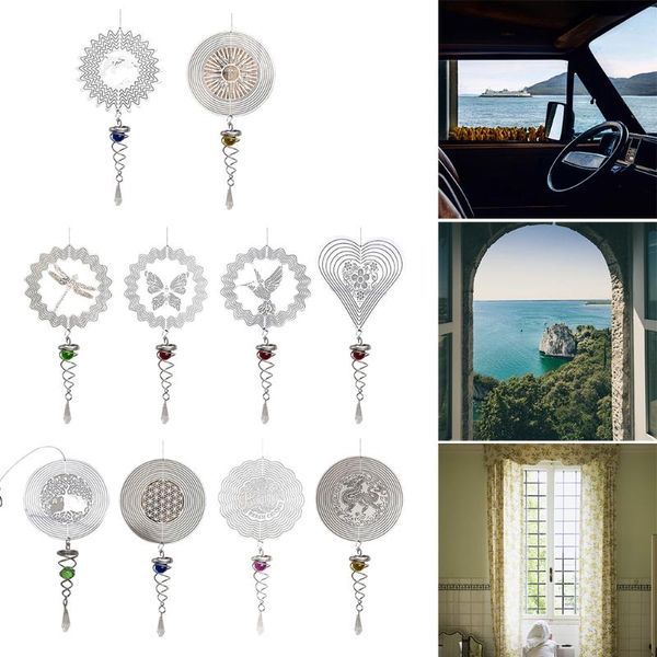 decorative objects & figurines 3d metal wind spinner rotating chimes various pattern ing pendant indoor home outdoor garden yard ornament
decorative objects & figurines 3d metal wind spinner rotating chimes various pattern ing pendant indoor home outdoor garden yard ornament