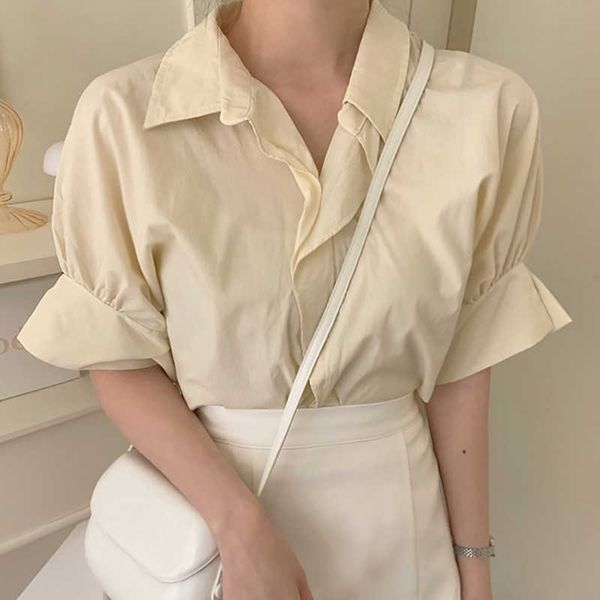 shintimes petal sleeve short women shirts ruffled fashion summer korean s clothing casual blouse 210615, White
shintimes petal sleeve short women shirts ruffled fashion summer korean s clothing casual blouse 210615, White